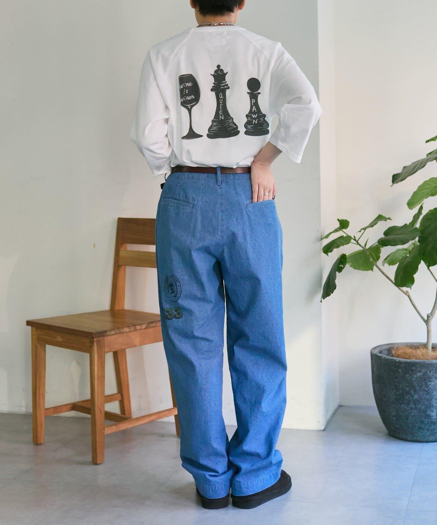 純棉 動物圖案 八分袖 Work of art Kendai×SUM1 STYLE 特別款 T恤