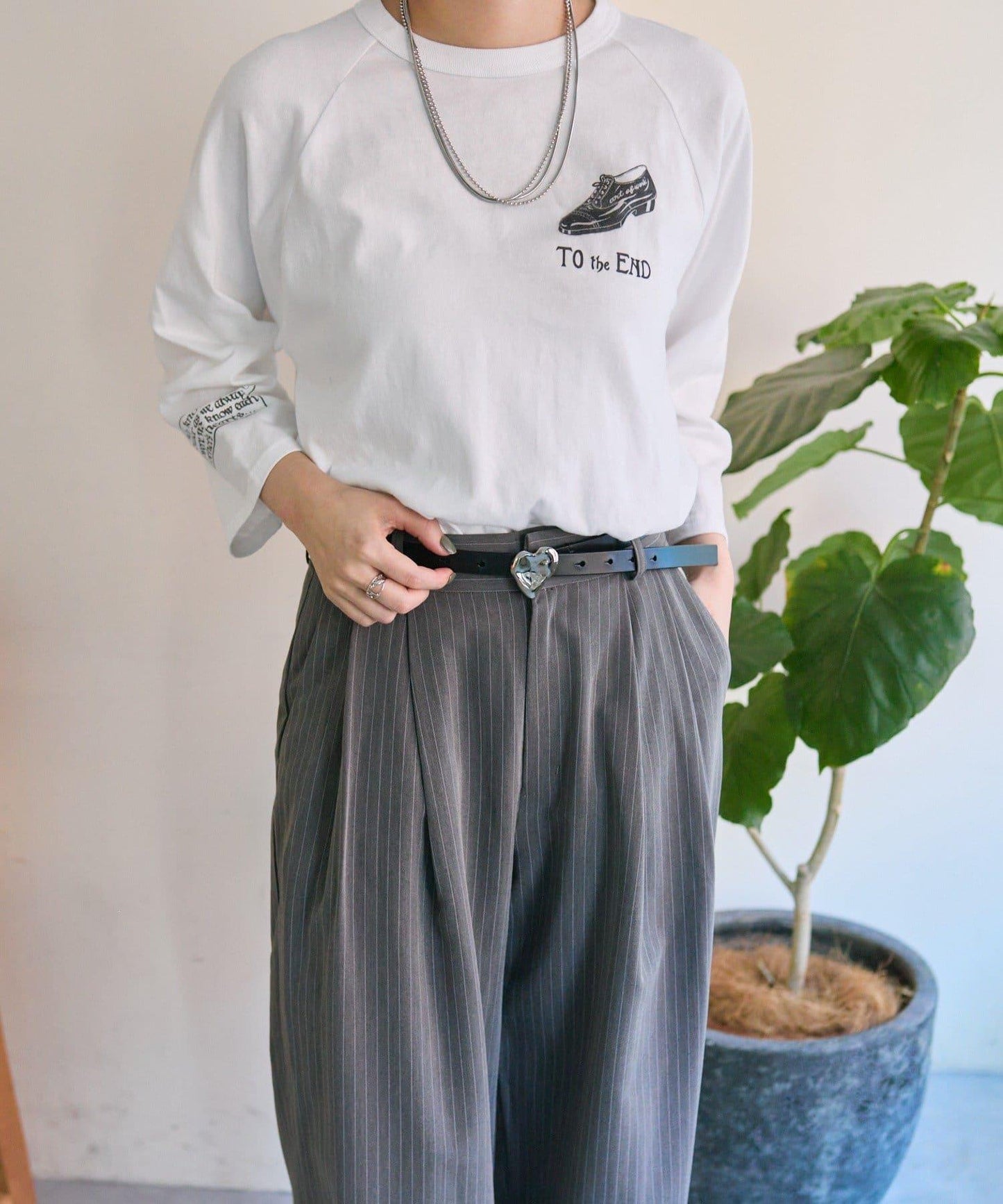 純棉 動物圖案 八分袖 Work of art Kendai×SUM1 STYLE 特別款 T恤