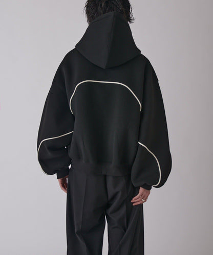 Neucon 立體滾邊拉鍊連帽衛衣