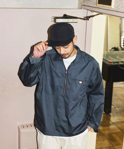 聯名 半拉鍊 長袖 套頭襯衫