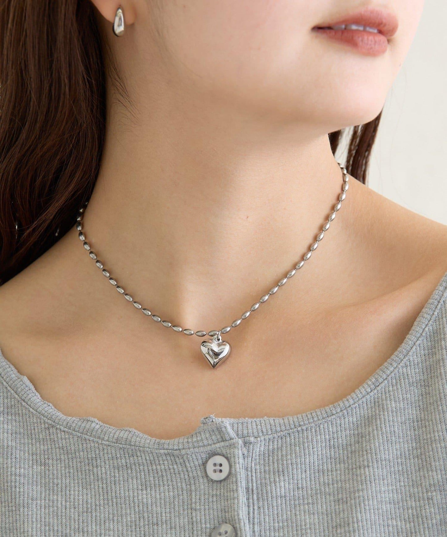 Lara 不鏽鋼心形項鍊