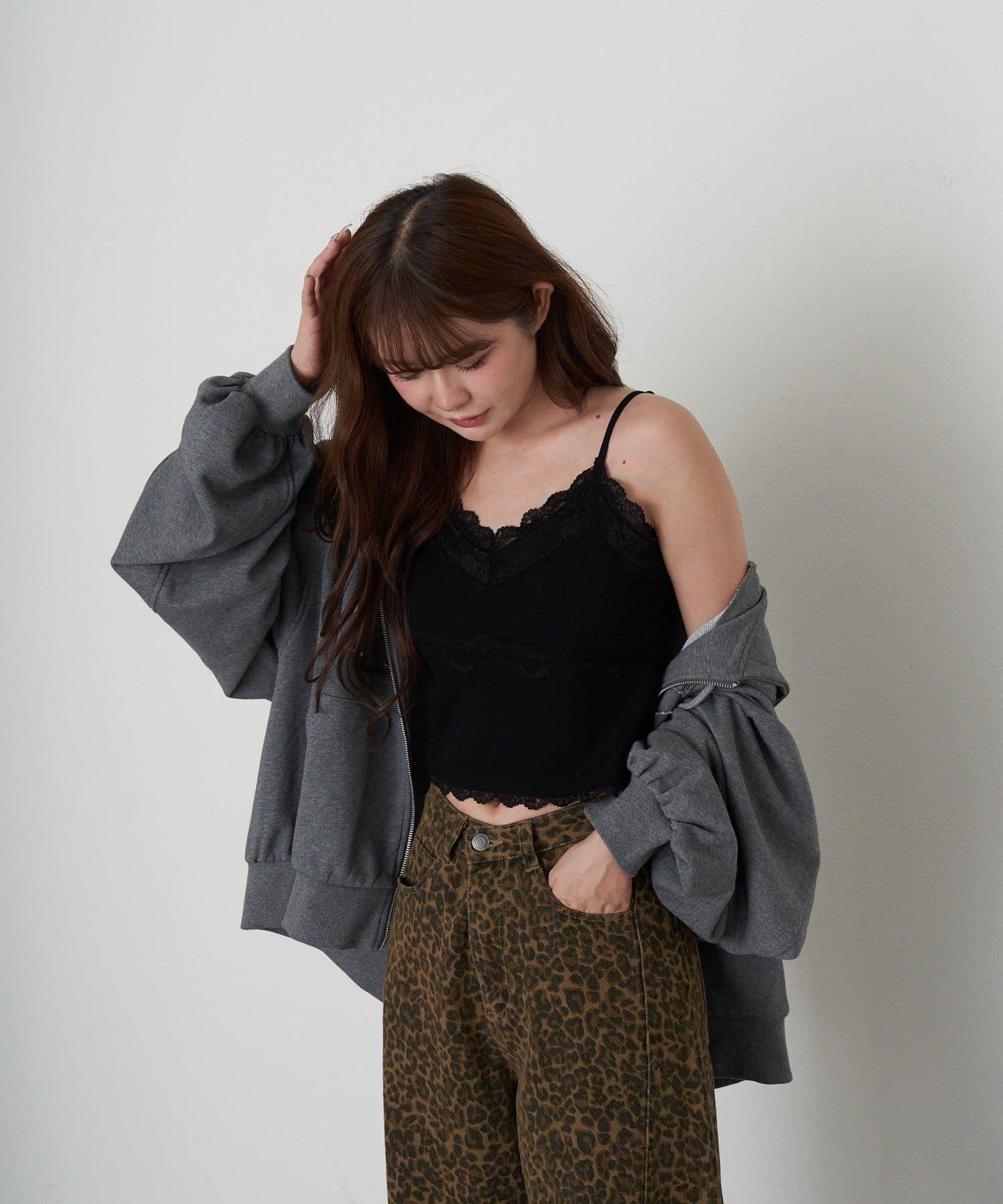 帶胸墊蕾絲吊帶背心