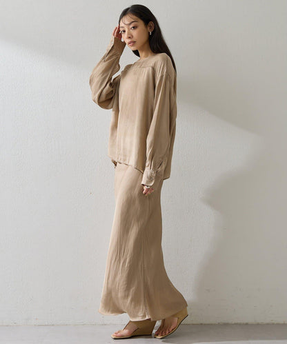 顏料染圓領上衣