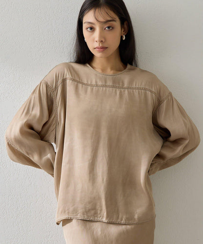 顏料染圓領上衣