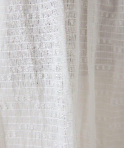 棉質褶皺拼接襯衫