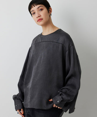 顏料染圓領上衣