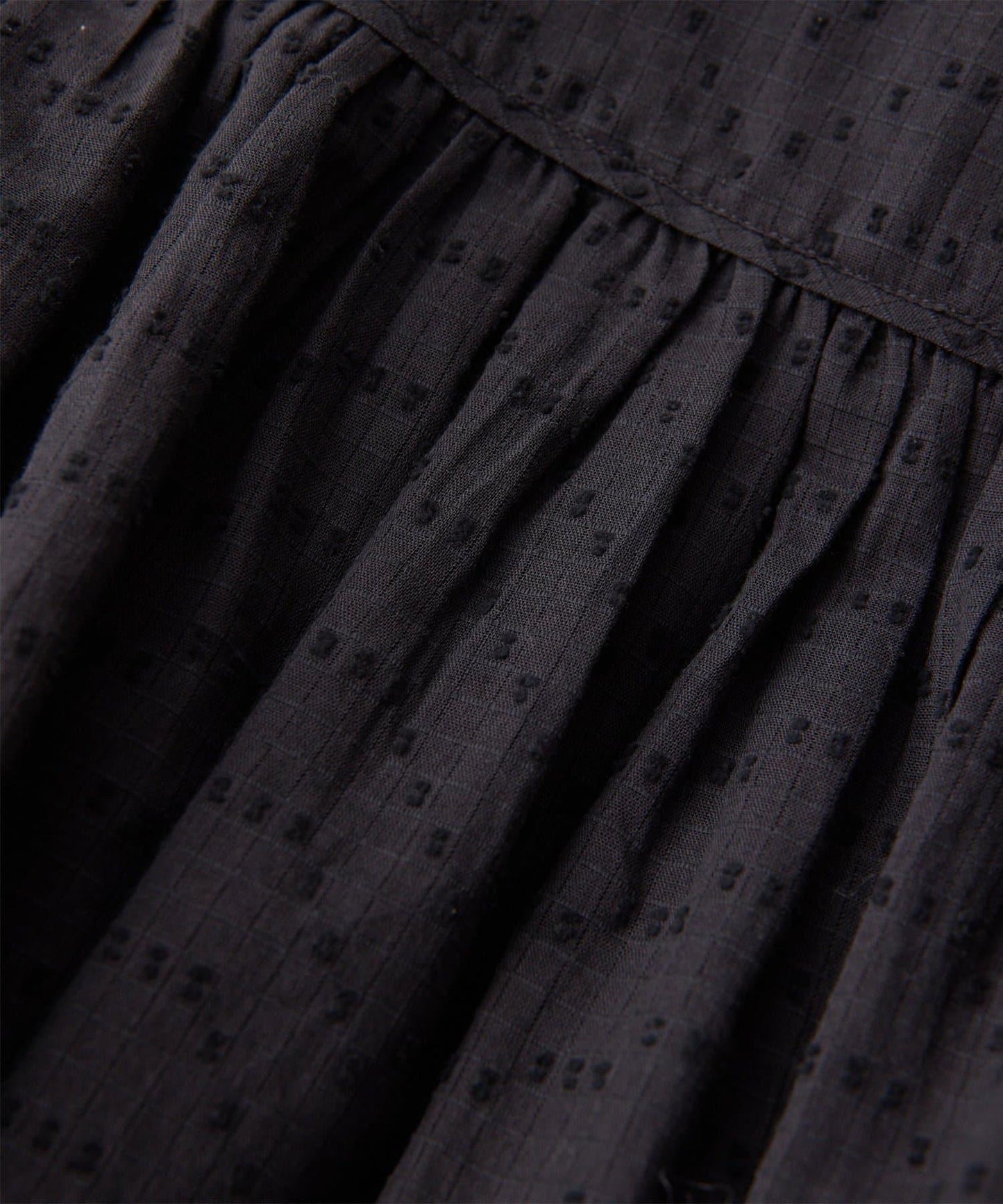 棉質褶皺拼接襯衫