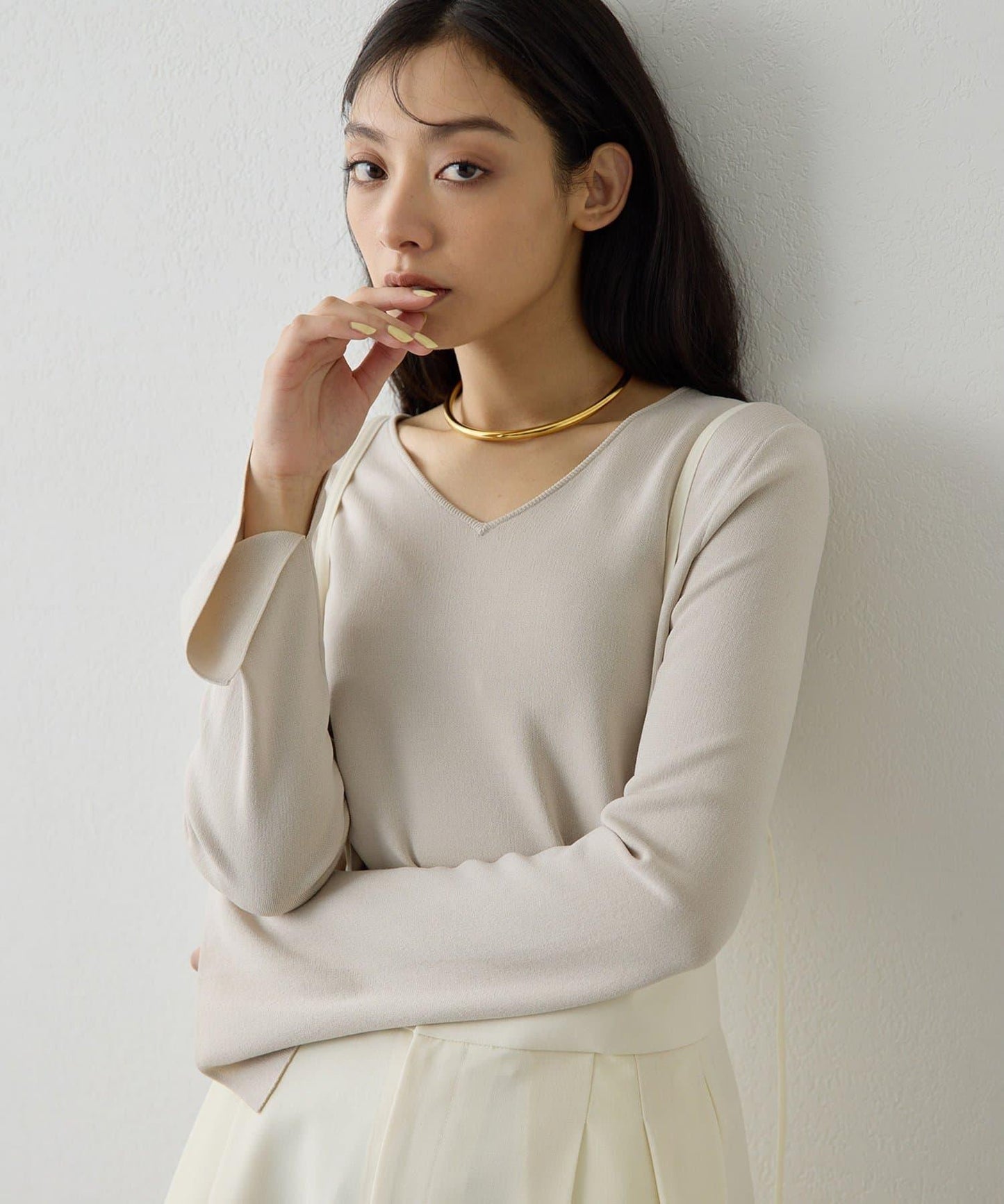 2way順滑彈力面料套頭上衣