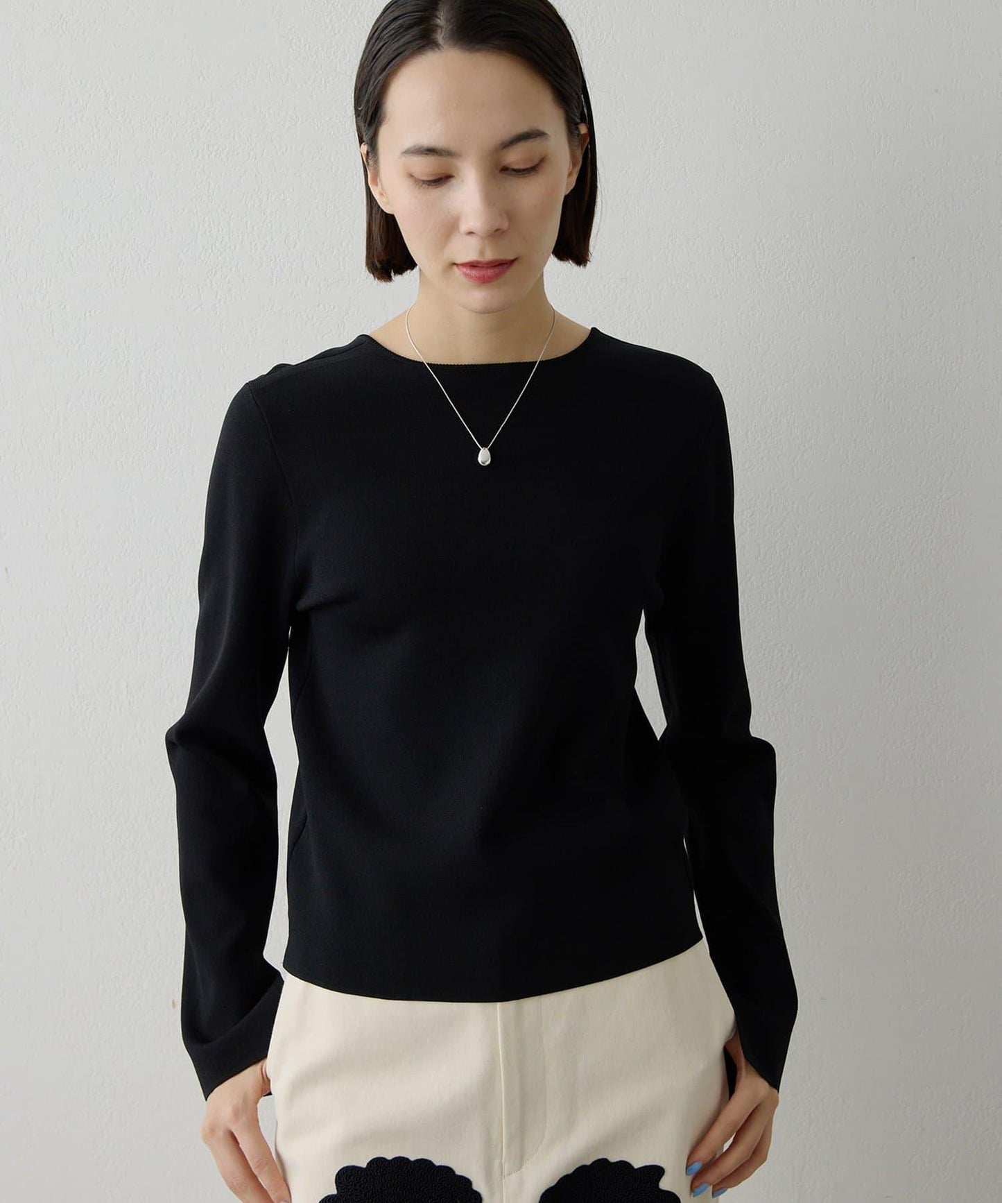 2way順滑彈力面料套頭上衣