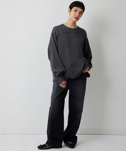 顏料染圓領上衣