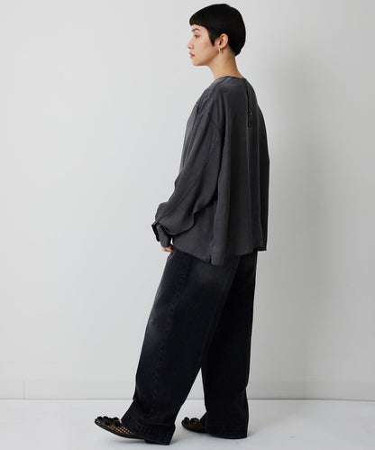 顏料染圓領上衣