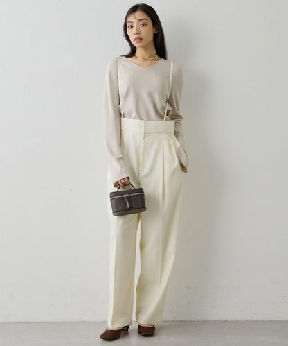 2way順滑彈力面料套頭上衣