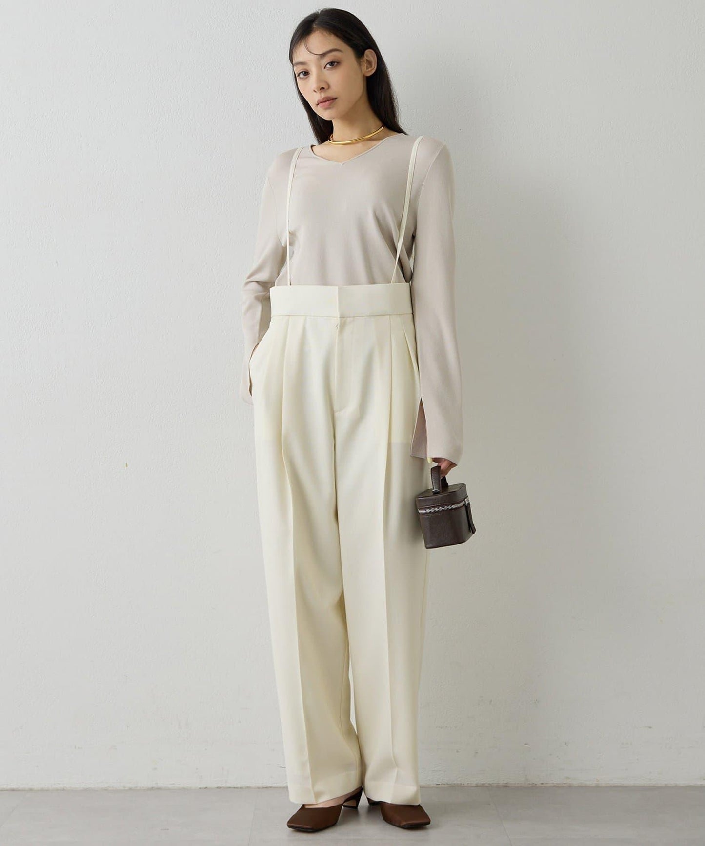 2way順滑彈力面料套頭上衣