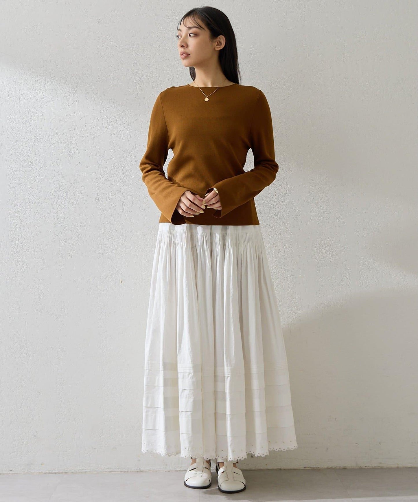 2way順滑彈力面料套頭上衣