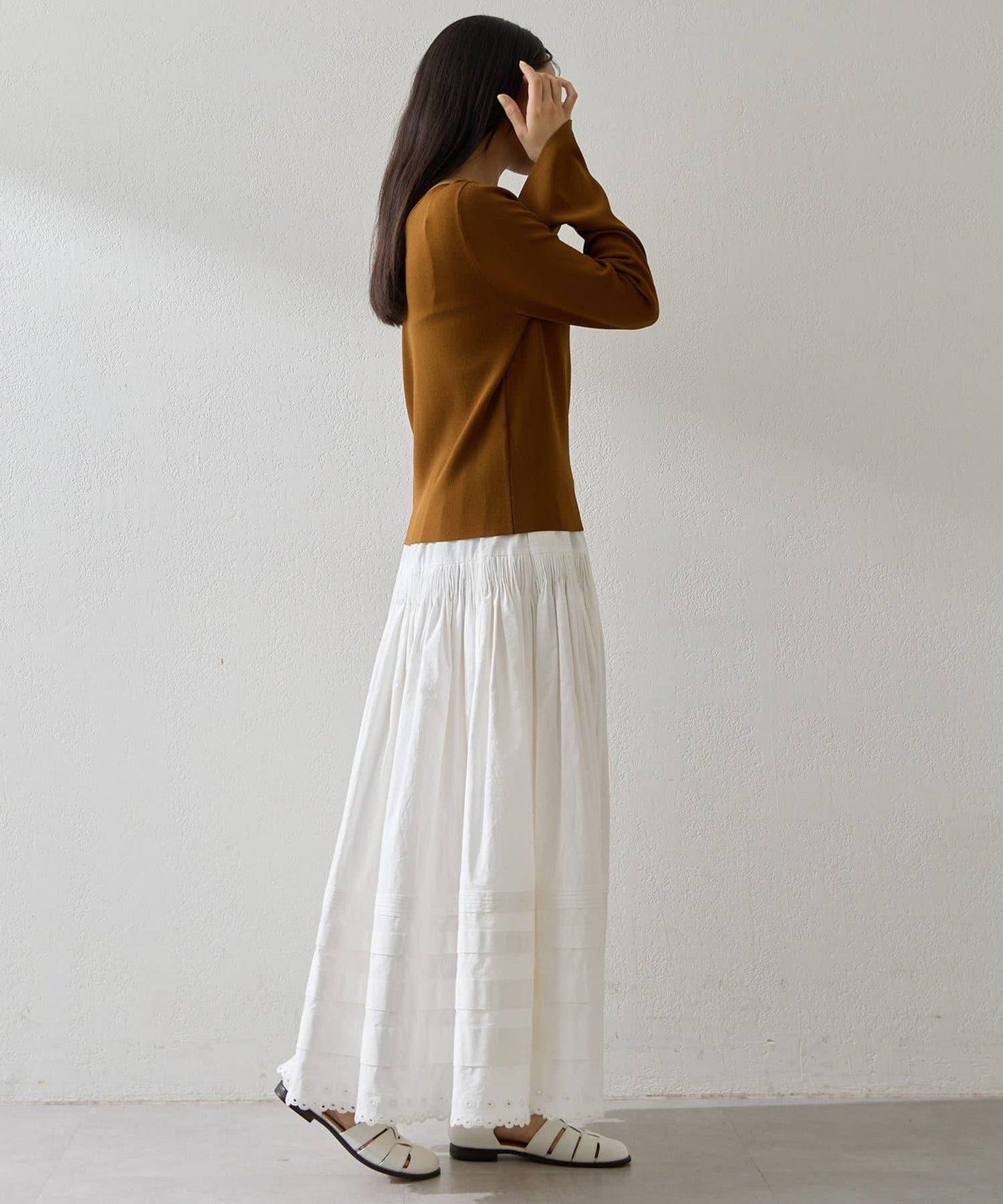 2way順滑彈力面料套頭上衣