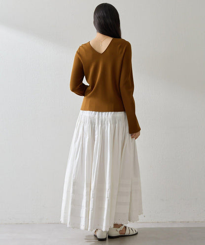 2way順滑彈力面料套頭上衣