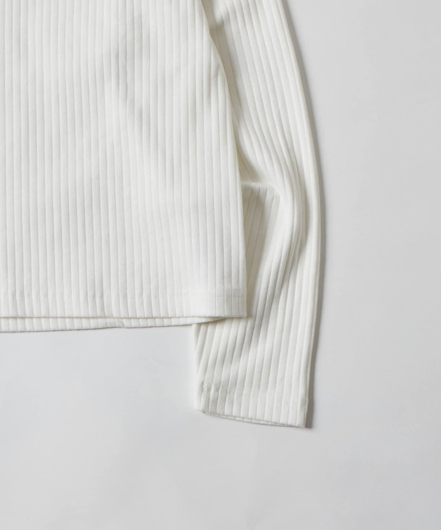 PEARL RIBBED HENLEY TOP 上衣