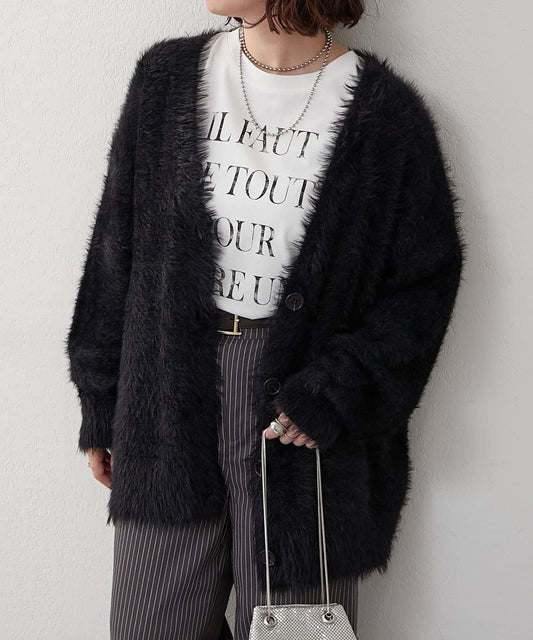 RMAF 長毛絨長款針織開衫