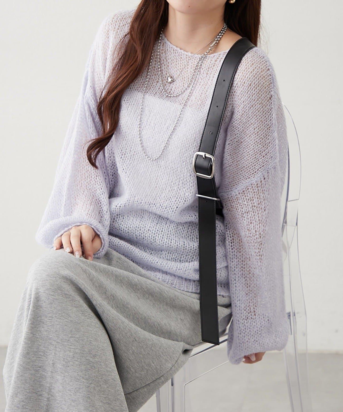 RMAF 低密度薄透針織套頭衫