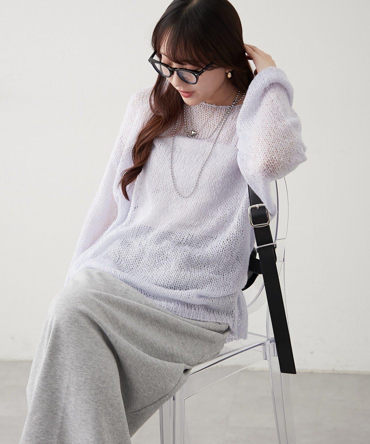 RMAF 低密度薄透針織套頭衫