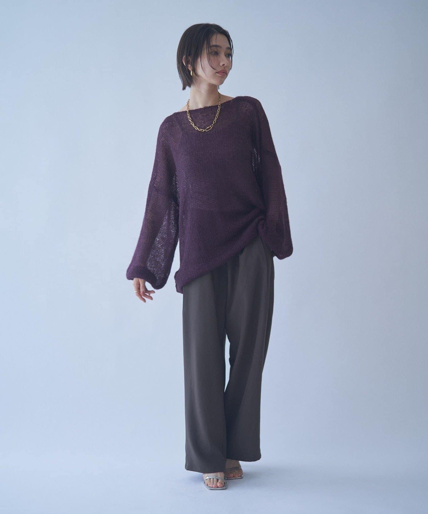 RMAF 低密度薄透針織套頭衫