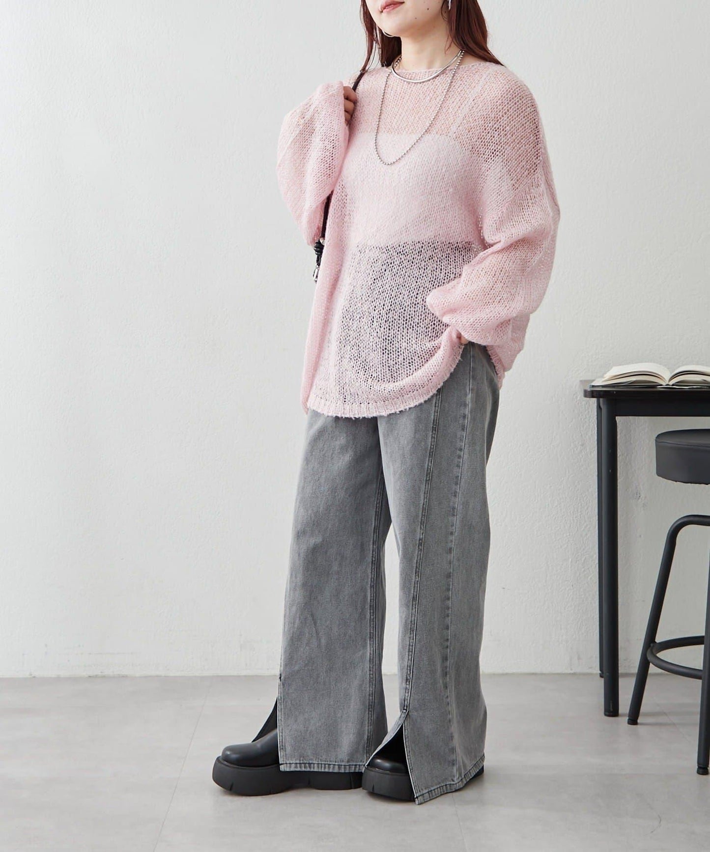 RMAF 低密度薄透針織套頭衫