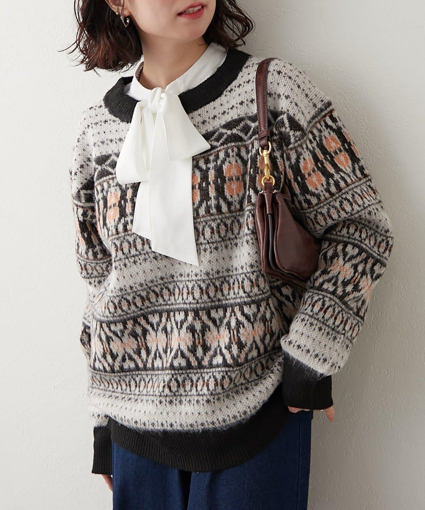 NUNIFE 超起毛提洛風針織上衣