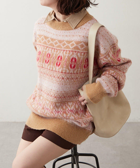 NUNIFE 超起毛提洛風針織上衣