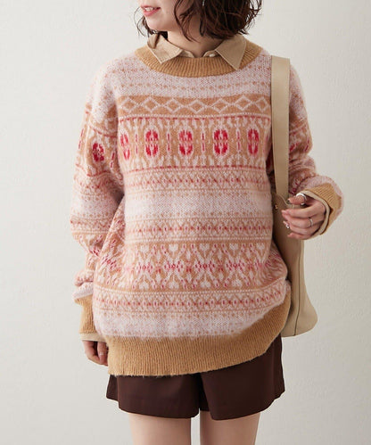 NUNIFE 超起毛提洛風針織上衣