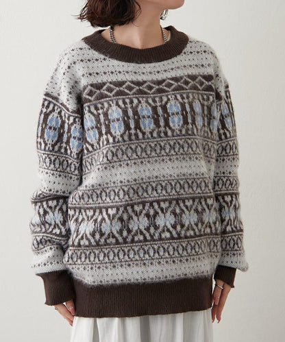 NUNIFE 超起毛提洛風針織上衣