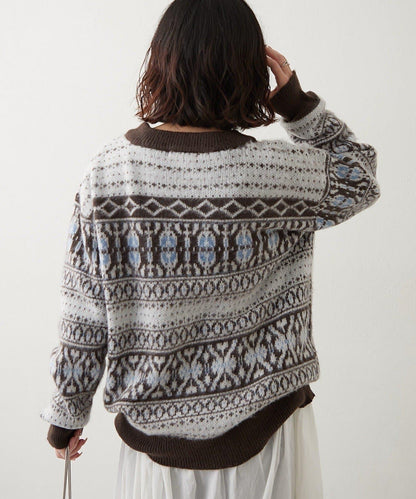 NUNIFE 超起毛提洛風針織上衣