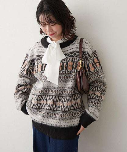 NUNIFE 超起毛提洛風針織上衣