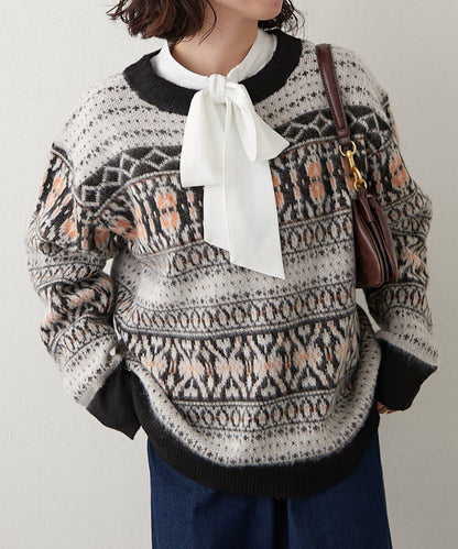 NUNIFE 超起毛提洛風針織上衣