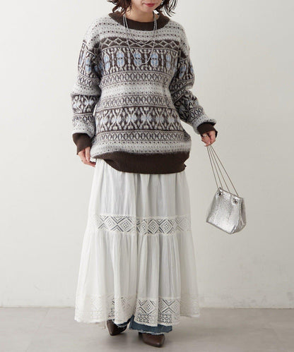 NUNIFE 超起毛提洛風針織上衣