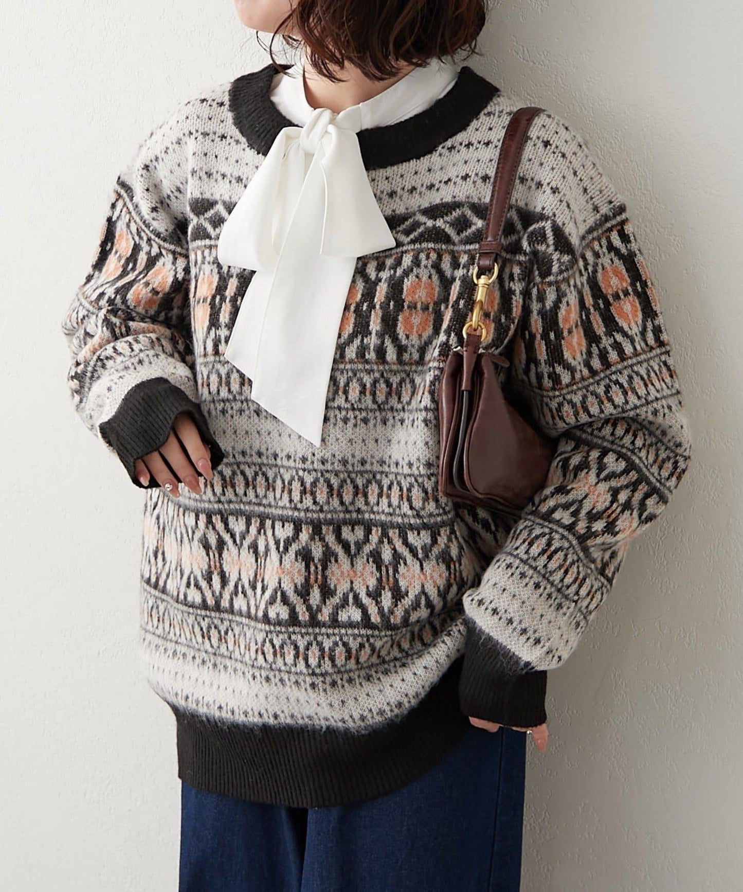 NUNIFE 超起毛提洛風針織上衣