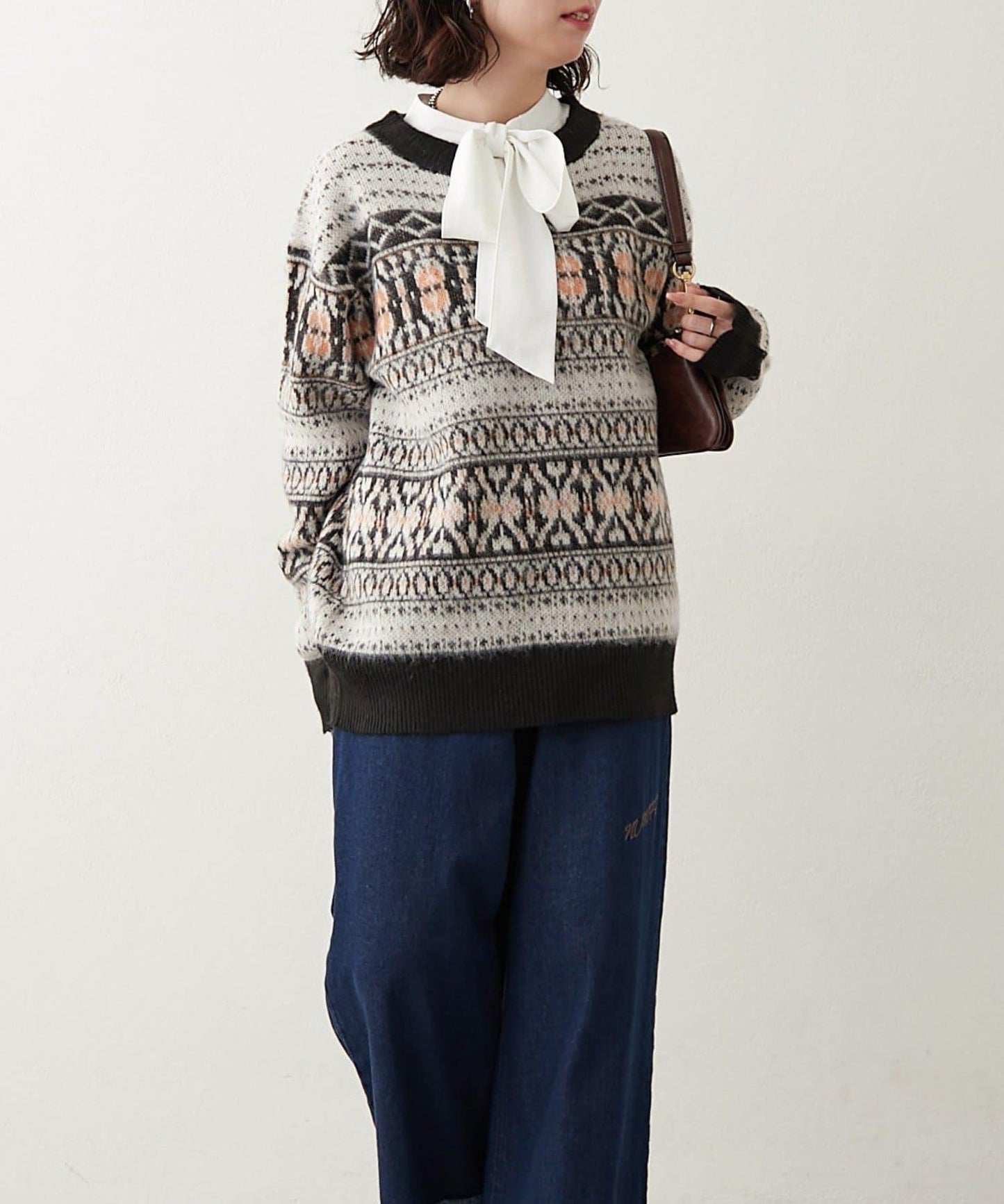 NUNIFE 超起毛提洛風針織上衣