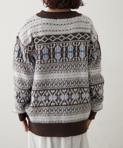 NUNIFE 超起毛提洛風針織上衣