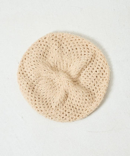 鏤空編織 針織 貝雷帽