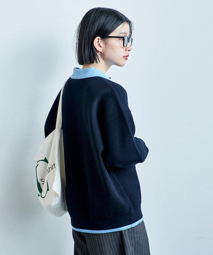 可機洗 衛衣風 配色 Polo針織衫