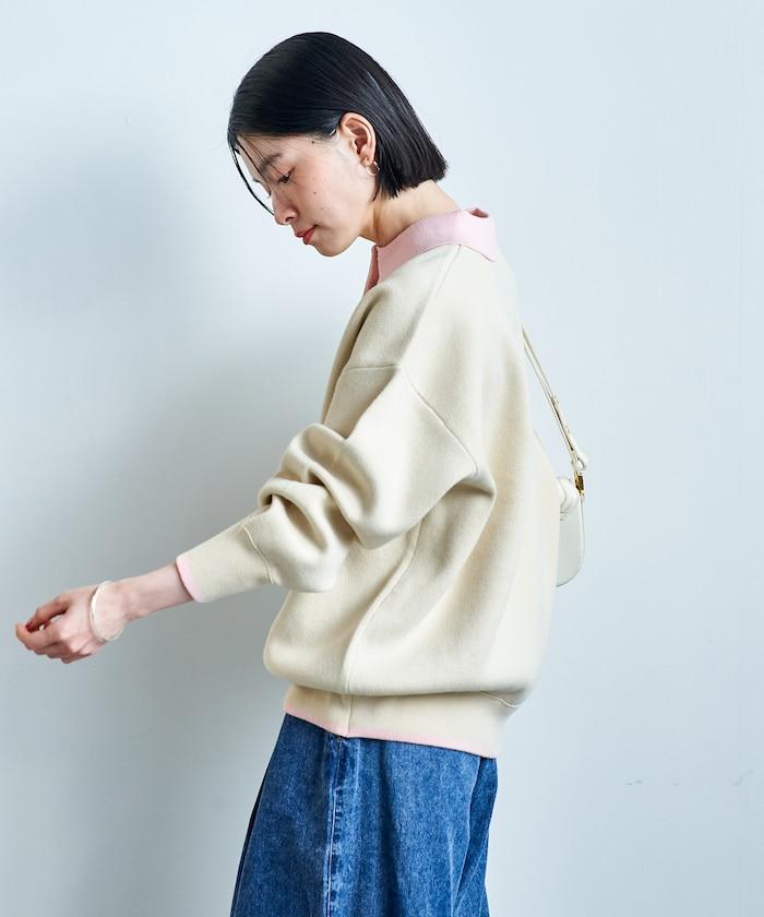 可機洗 衛衣風 配色 Polo針織衫