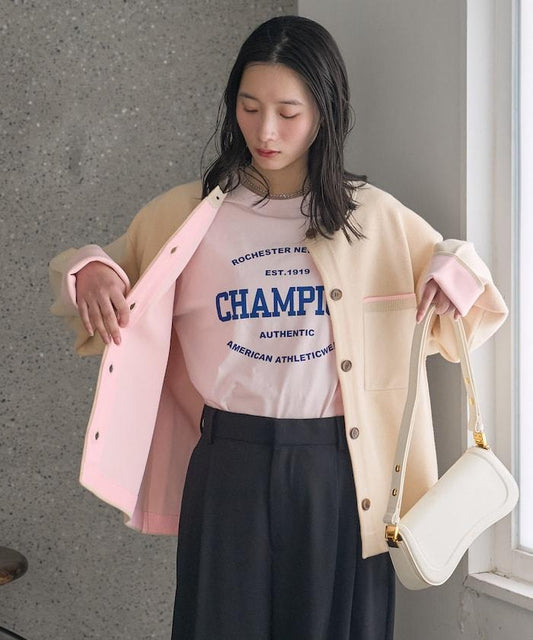 可機洗衛衣感拼色針織開衫