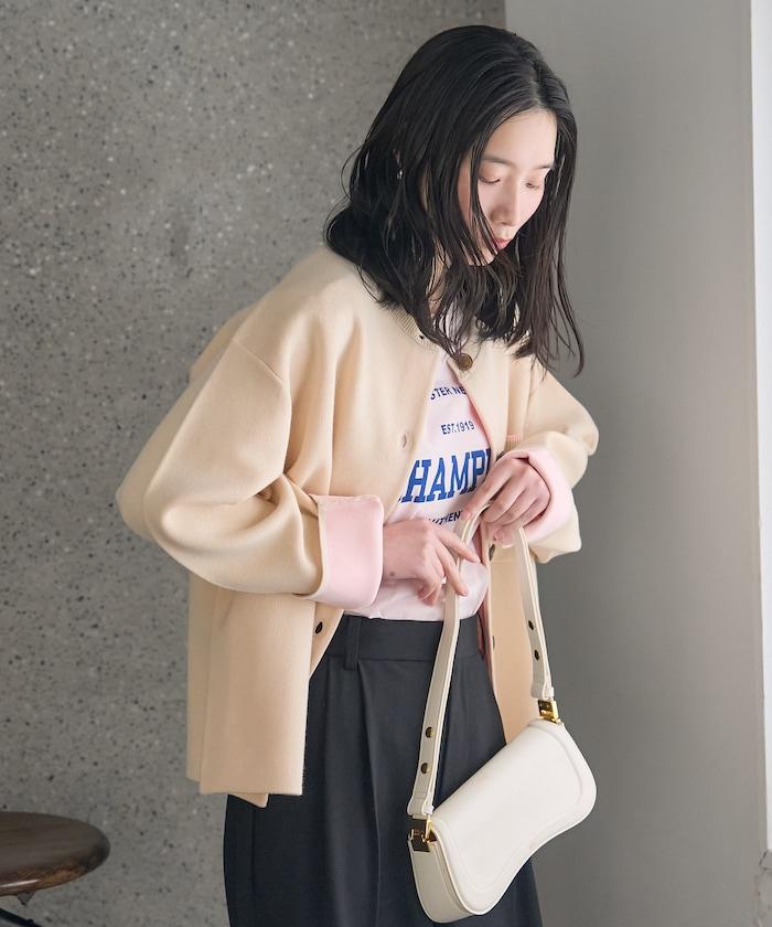 可機洗衛衣感拼色針織開衫