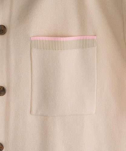 可機洗衛衣感拼色針織開衫