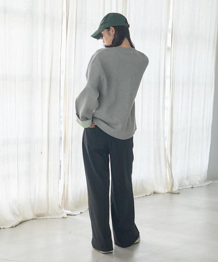 可機洗衛衣感拼色針織開衫