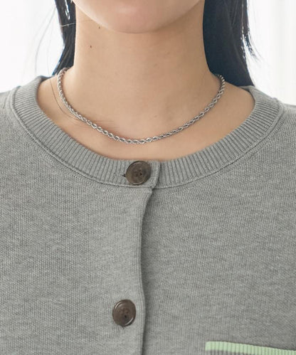 可機洗衛衣感拼色針織開衫