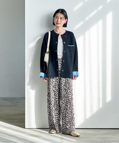 可機洗衛衣感拼色針織開衫