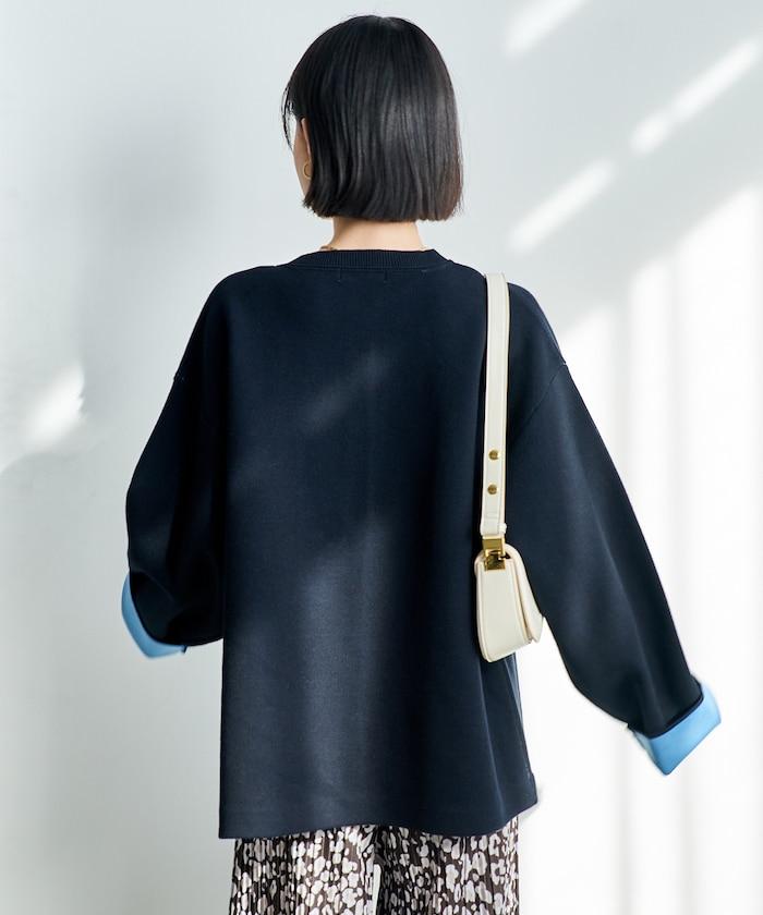 可機洗衛衣感拼色針織開衫