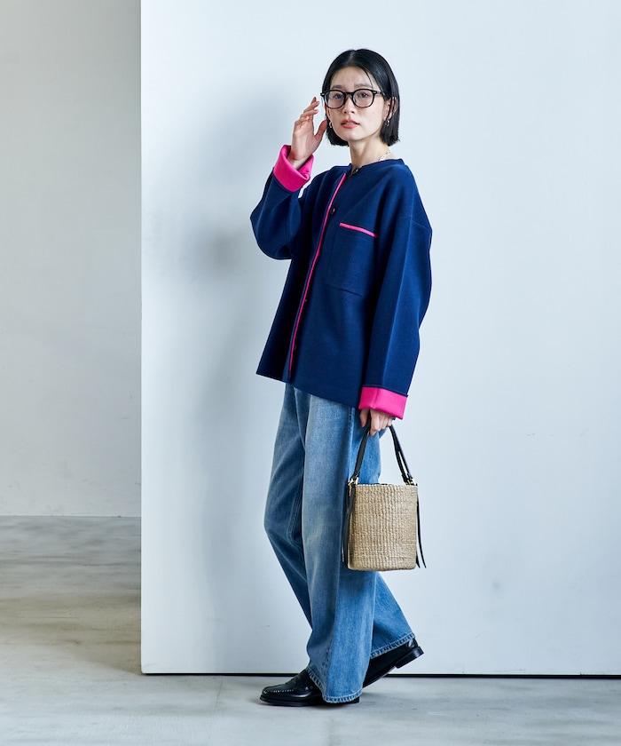 可機洗衛衣感拼色針織開衫