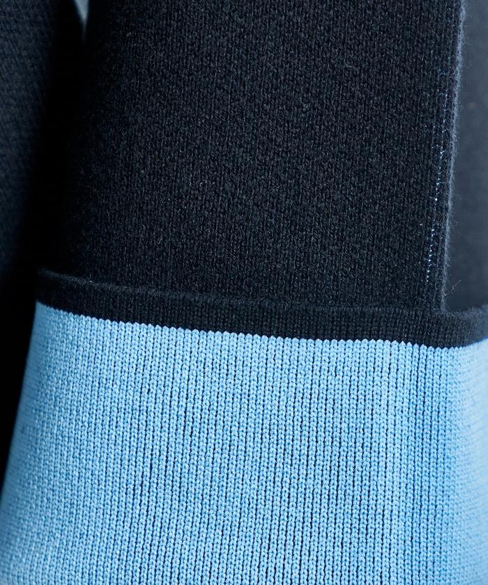 可機洗衛衣感拼色針織開衫