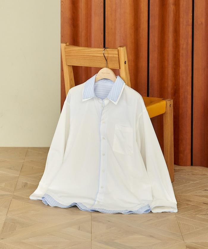 疊穿風設計襯衫